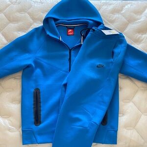 Blue Nike Tech Fleece Tracksuit